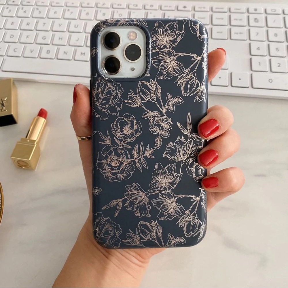 Velvet Caviar Floral Rose Gold Chrome for iPhone 12 Pro Max